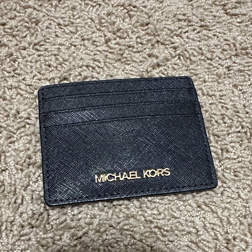 Michael Kors Midnight Black Card Holder